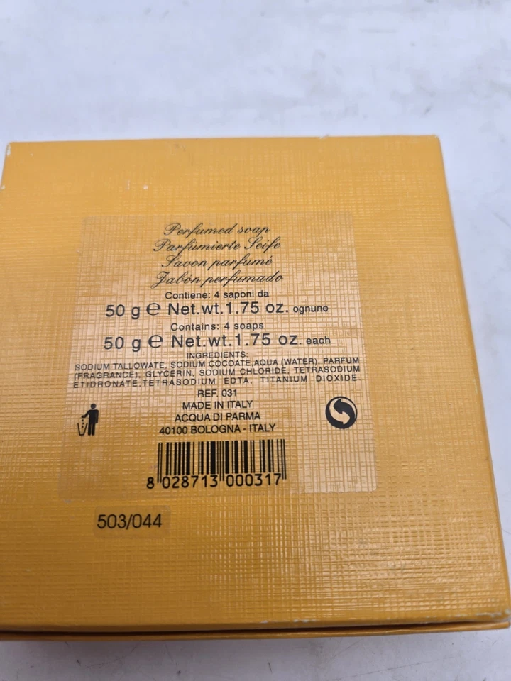 Barra de jabón perfume aqua di parma 1,7 onzas paquete de 4 Foto 3 de 3