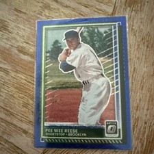 2025 Panini Donruss - Optic Pee Wee Reese #60 Blue Velocity Prizm