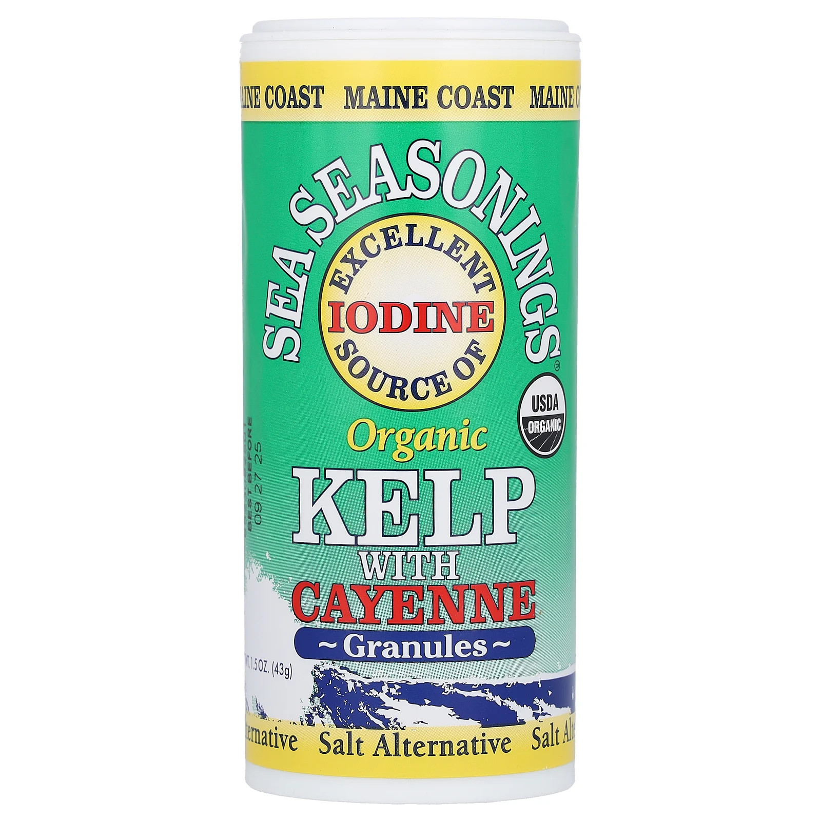 Морские приправы Органические водоросли с гранулами Кайенского перца 15 унции 43 г 2090₽