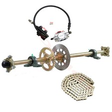 44" Rear Live Axle Kit Brake Assembly for Go Kart, ATV, Golf Cart Buggy Rebuilds