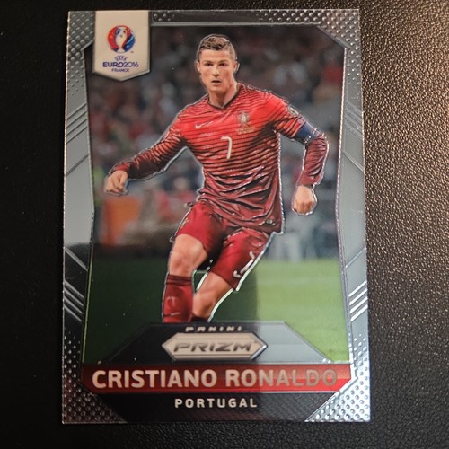 2016 Panini Prizm Euro UEFA Soccer Cristiano Ronaldo Base Card #97 Rare Mint!
