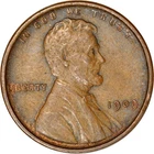 1909 VDB 1C Lincoln Wheat Cent AU K19377