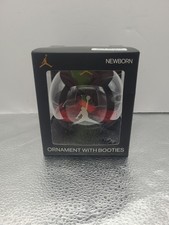 NEW! Nike Air Jordan Newborn Baby Booties 0–6 Months Red Plaid Jumpman Ornament*