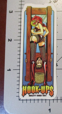 HOOK-UPS Skate STICKER Guillotine Girl skateboards helmets decal mini N