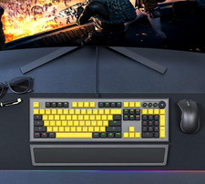 Mechanical Gaming Keyboard, PowerLead Wired Keyboard Rainbow RGB Backlit -MK19 8