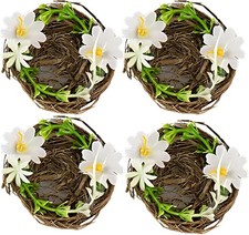 4x Easter Nest Decorations Spring Table Decor, Home Decor & Party Arrangements