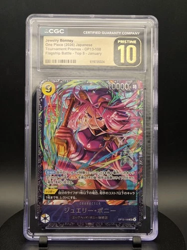CGC Pristine 10 Jewelry Bonney OP13-108 Flagship Battle Top 8 ONE PIECE Jpn 2026