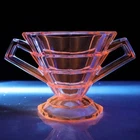 Vintage Selenium INDIANA GLASS TEA ROOM PINK  DEPRESSION GLASS OPEN SUGAR