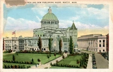 Boston, Massachusetts, Christian Science Church, Tichnor Bros. Inc., Postcard