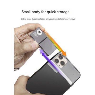 Microscope 400x Magnification Macro Lens Phone Case for 14Pro Max/15 Pro/Pro Max