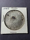 Morgan Silver Dollar 1885 $1 Coin Circulated 0.9 Fine Uncertified
