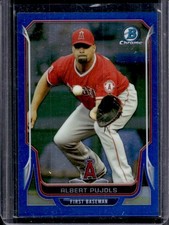 2014 Bowman Chrome Albert Pujols Blue Refractor #/250 Angels