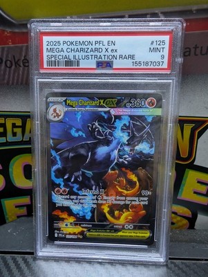 Pokemon TCG Mega Charizard X ex 125/094 PSA 9 (Phantasmal Flames) 