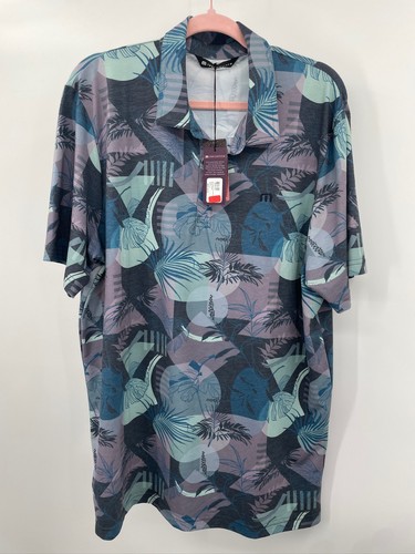 Travis Mathew Featherweight Tropical Print Golf Polo Size XL