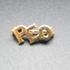 Vintage PEO Sisterhood P.E.O. Sorority Membership Lapel Pin