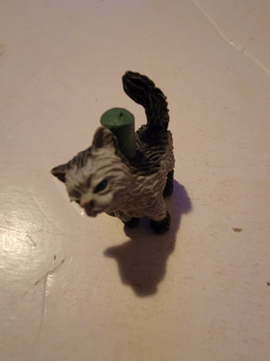 Vintage Hasbro Toys 1994 MEG Kitty In My Pocket Grey Long Hair 90s Vtg Mini