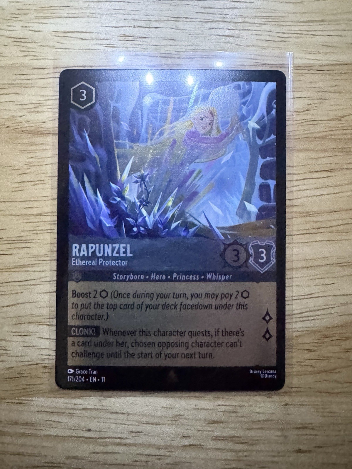 Disney Lorcana Winterspell - Rapunzel - Ethereal Protector - Rare - Foil 171/204
