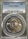 1962-D Franklin Half Dollar — photo from another recent sale