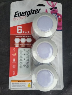 Energizer Remote Controlled LED  Lights 6 Pack Dimmable Under Cabinet Light