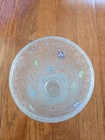 Crate & Barrel Zazz Millefiori Bubble Floral Glass Tumbler 15 Oz Hand Blown Pint — photo 3