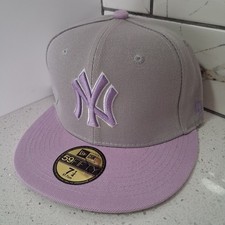 New York Yankees New Era 59Fifty Fitted Men's Hat - Gray, Purple