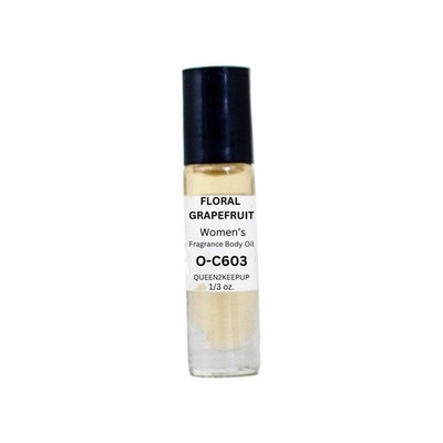 Floral Grapefruit (Women) Body Oil 10 ml Fragrance All Natural 1/3 oz Roll-On