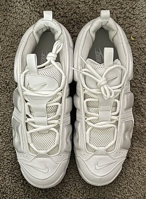 Size 12M- Nike Air More Uptempo Low Triple White - FZ3055-100 | eBay