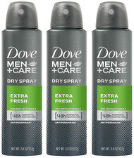 Dove Mens Antiperspirant Extra Fresh Pack of 3 