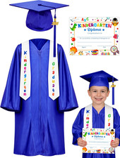Kindergarten Graduation Cap and Gown Set, 2026 Congrats Grad Outfit