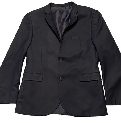 Top Man Navy Blue Blazer Sport Jacket Men's Size 44R Slim Fit 