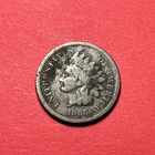(1) Beautiful Antique 1866 Indian Head Cent/Penny F-FINE BETTER DATE