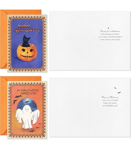 Hallmark Halloween Cards Assortment, Vintage Halloween (16 Cards and Envelopes) - Picture 3 of 7
