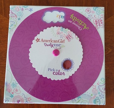 NEW American Girl Doll Truly Me Pick A Color Activity Book Card Box Game Sealed