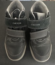 GEOX Junior Sneakers alte ARZACH Kids Size 12 Black/gray
