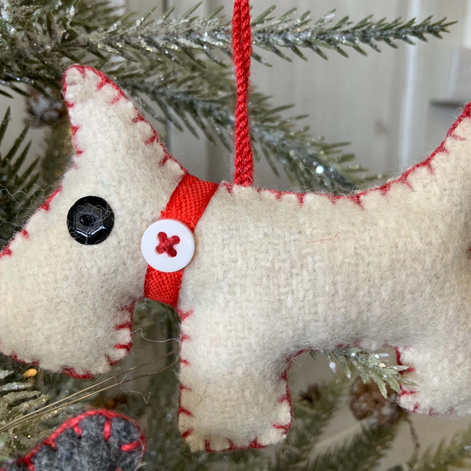 Felt Scottie Dog Christmas Decoration Hanging Tree Dog Lover Gift eBay