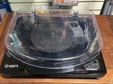 Genuine Ion Turntable-Black - AIR LP Power Adapter And Travel Case Included