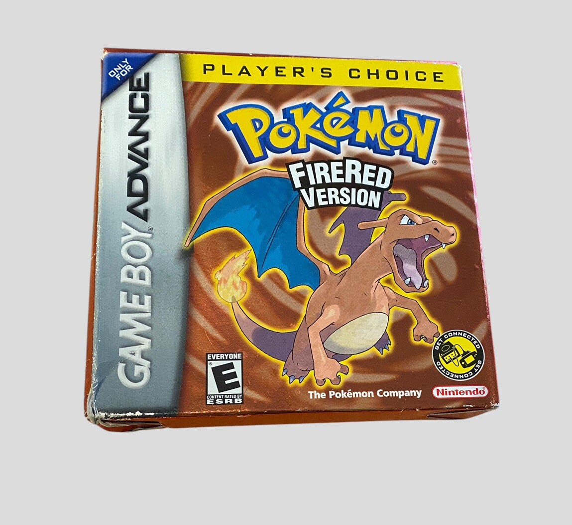 ポケモンGBA normal version Pokemon Fire Red Version Genuine Boxed Nintendo Gameboy