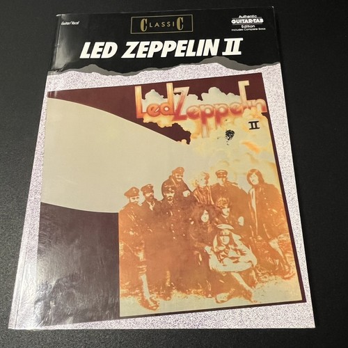 Led Zeppelin II Sheet Music Songbook Authentic Guitar Tab Edition Warner GF0421
