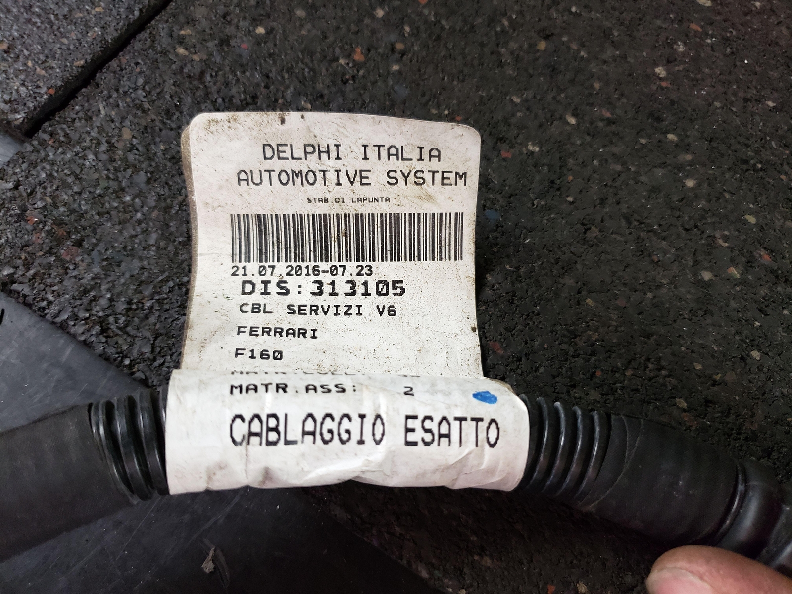 2017 MASERATI GHIBLI MOTOR POWER WIRING HARNESS 313105