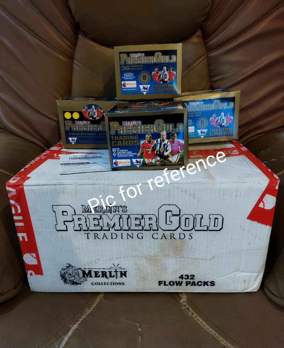 1996-97 MERLIN'S PREMIER GOLD SOCCER (36 packs/box) David 1996-97 MERLIN'S PREMIER GOLD SOCCER (36 packs/box) David