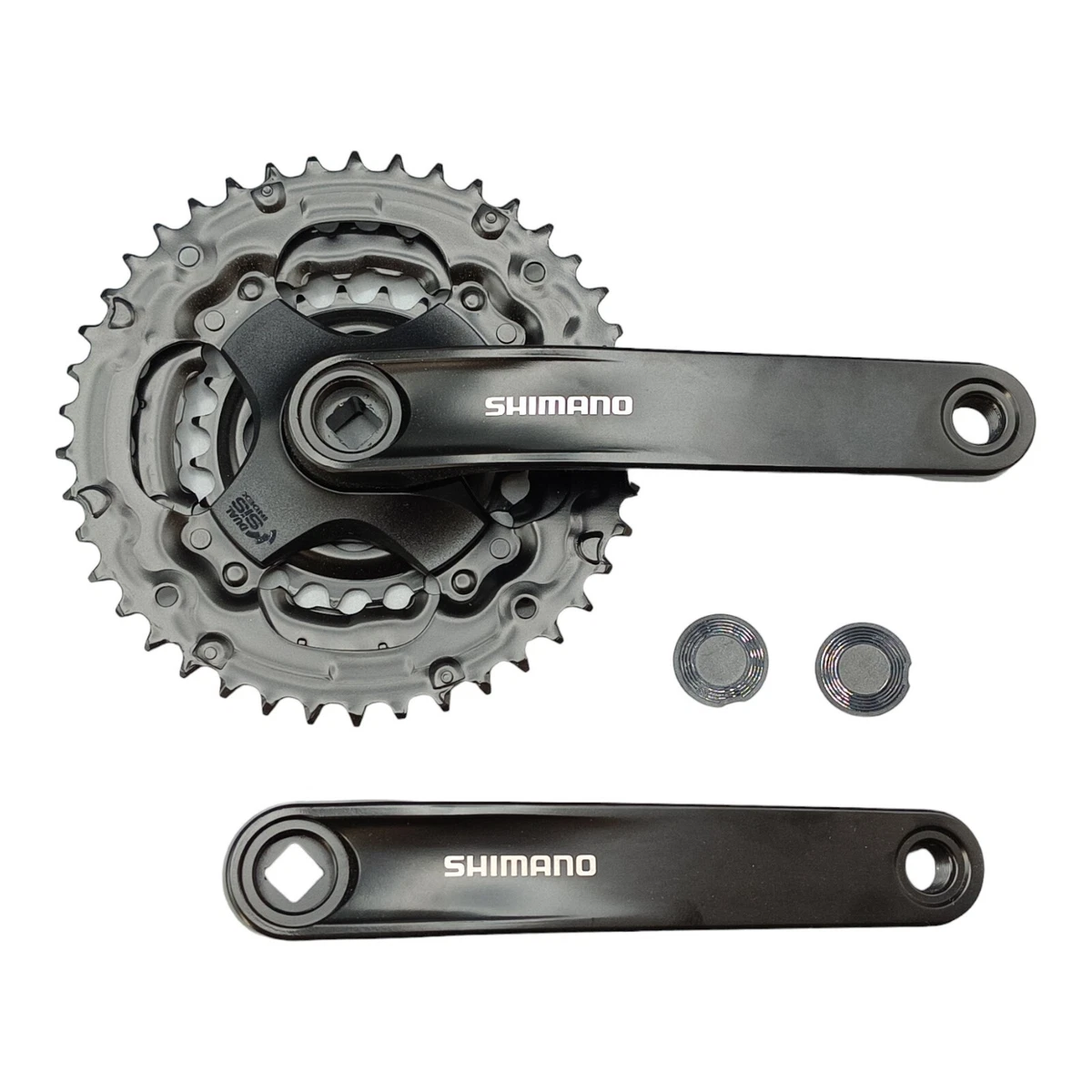 Shimano Tourney Crankset 3x8 3x7 3x6 Compartment 42-34-24 Teeth 6 7/8in MTB  