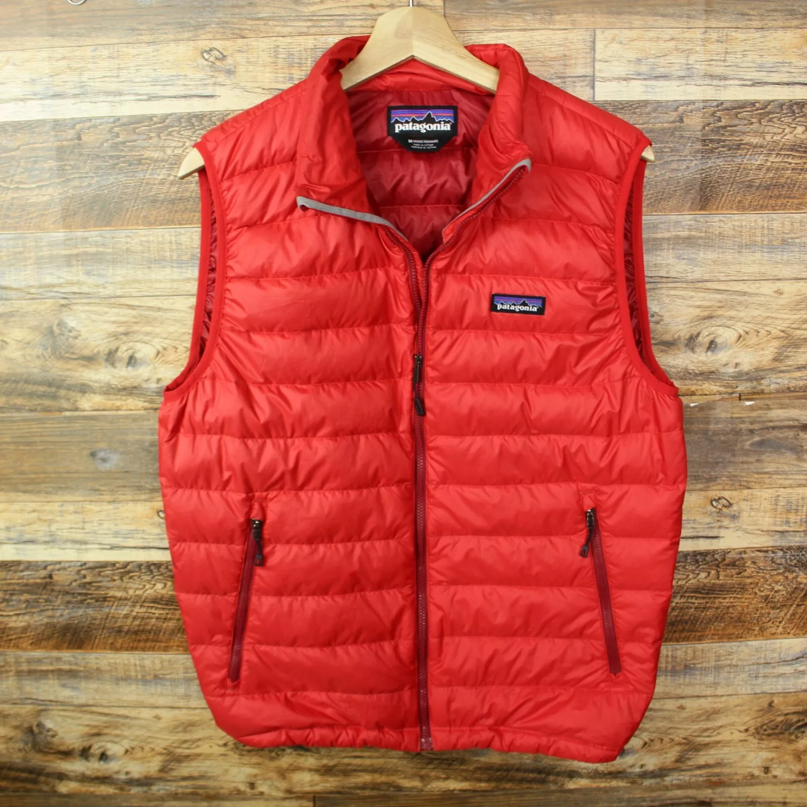 patagonia vest down puffer full zip jacket