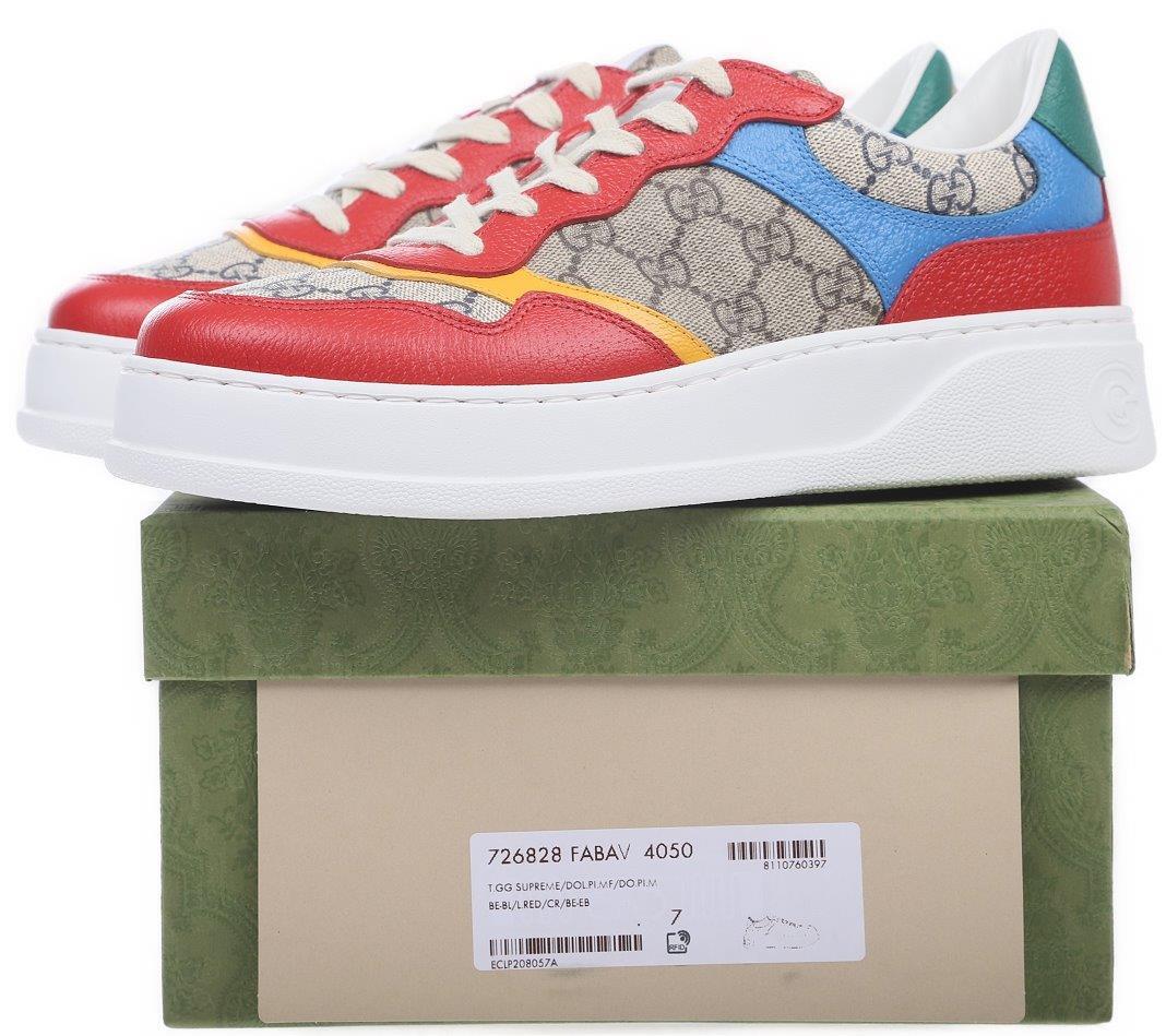 NEW GUCCI MEN'S CURRENT GG EMBOSSED MULTI COLORED SNEAKER NEW GUCCI MEN'S CURRENT GG EMBOSSED MULTI COLORED SNEAKER