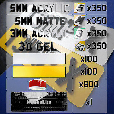 Fuss-Free Sofort Nummernschild Startup Business In-a-Box Kit - 3D 4D Buchstabe