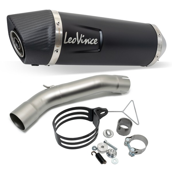 EndschalldäMpfer LeoVince LV ONE EVO Schwarz Mit Zulassung FüR Beta RR 125-image