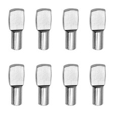 100 Pcs Shelf Pins Pegs,5mm Spoon Shape Nickel Plated Shelf Support Pegs