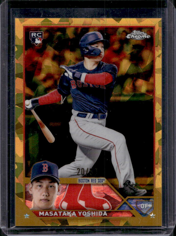 2023 Topps Chrome Sapphire Masataka Yoshida Rookie RC Gold #20/50 Red Sox