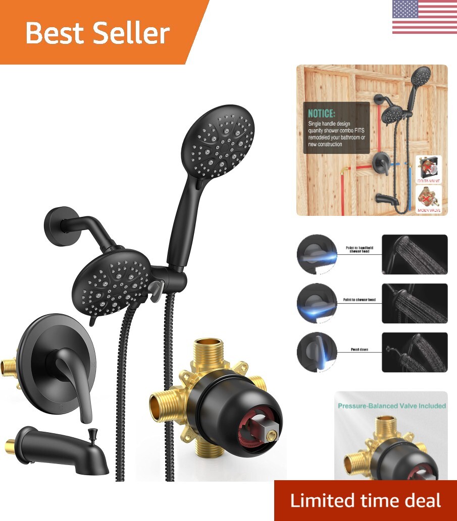 Innovative Shower System with Pressure Balance Valve - 10-Year Warranty Included