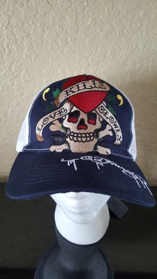 NEW ED HARDY heart skull hat in navy Ed Hardy Heart Skull Hat Navy - EHH0001-4 - Walmart.com main image 4