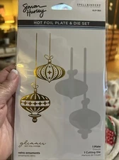 Ornaments by Simon Hurley Glimmer Hot Foil Plate & Die Set, Unspecified
